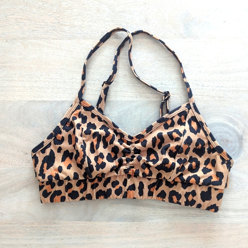 Spell Wild Cat Yoga Crop Top size S
